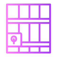 Jail  gradient icon