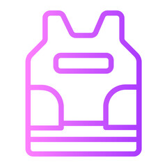 Bulletproof Vest  gradient icon