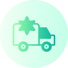 Police Van gradient icon