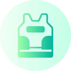 Bulletproof Vest  gradient icon