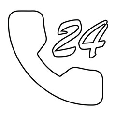 Obraz premium Advice, help, hour icon