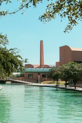 Naklejka premium A landmark with pool