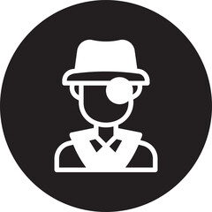 Detective  glyph icon