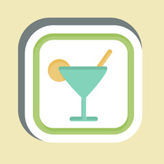 Sticker Bar. related to Public symbol. design editable