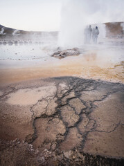 Geysers of El Tatio at dawn