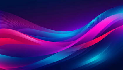 A vibrant abstract gradient background features smooth red, blue, and purple transitions.