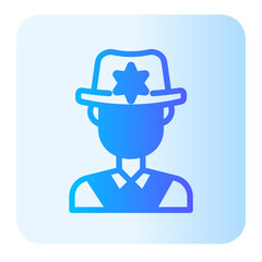 Sheriff gradient icon