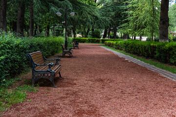 Path in famous Tbilisi park Vake