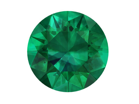 Round Emerald Green gems