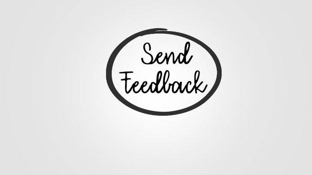 Abstract concept art showcasing feedback and related aspects like evaluation, suggestions, and response in a visually appealing diagram