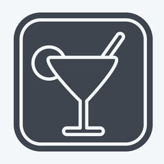 Icon Bar. related to Public symbol. glyph style. design editable