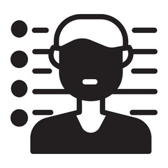 Mugshot  glyph icon