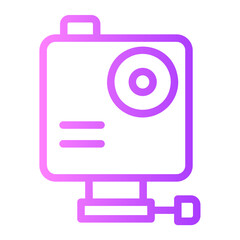 action camera line icon