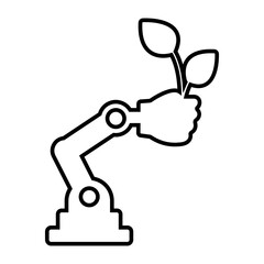 Smart Agriculture, Farming, and Irrigation Icon Set for Digital and Eco-Friendly Solutions