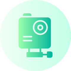 action camera gradient icon