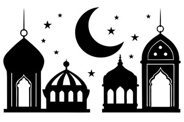 islamic mosque silhouette