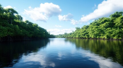 Tranquil Tropical River