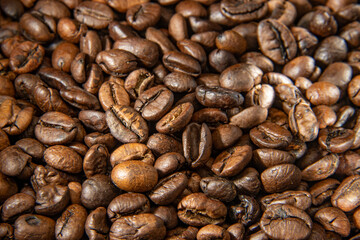Coffee beans, coffee, texture, background