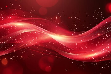 Abstract Luxurious Red Glitter Texture with Sparkling Highlights.