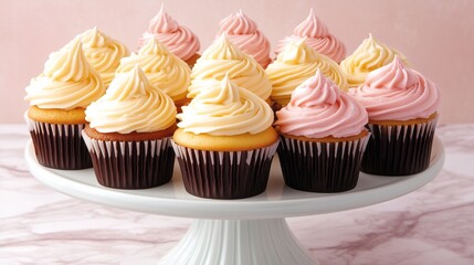 cupcake with cream and icing