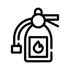extinguisher line icon