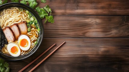 ramen with rich tonkotsu broth