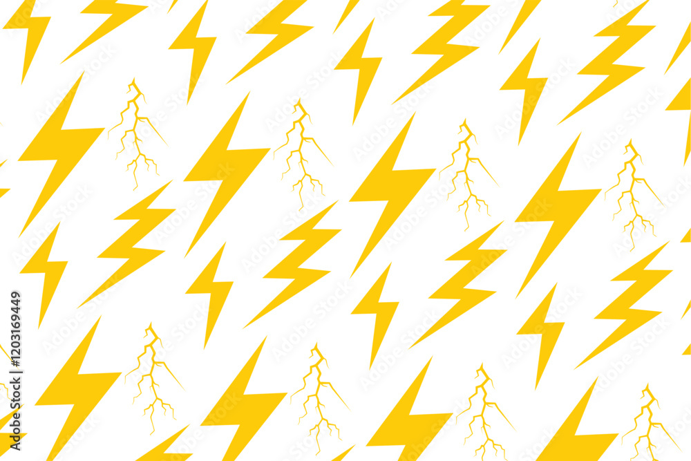 Poster lightning vector pattern design