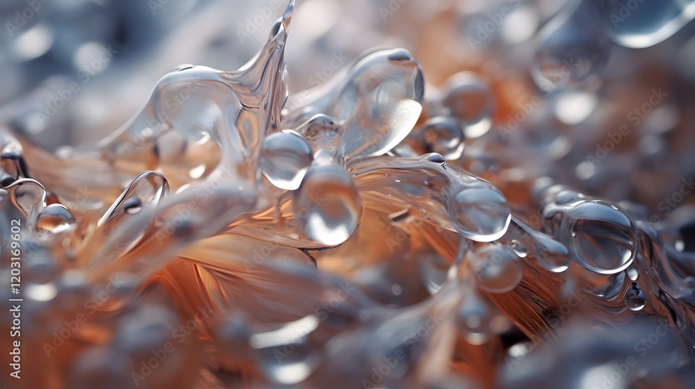 Poster mesmerizing macro photograph showcasing the intricate delicate and ethereal crystalline structures f