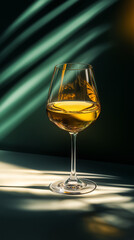 glass of champagne, glass of wine