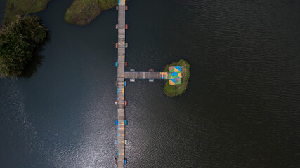 Aerial view of Bogor's Big Swamp, Indonesia