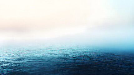 Obraz premium Gentle ocean waves reflecting tranquil light under the sky.