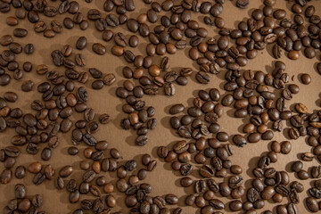 Coffee beans, coffee, texture, background
