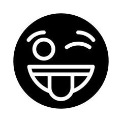 playful glyph icon