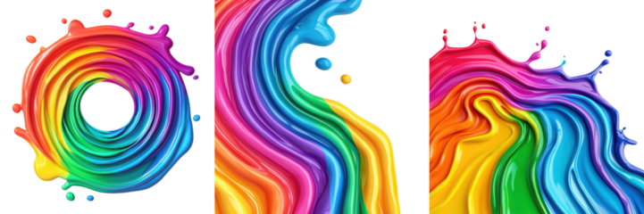 Captivating Swirls of Vibrant Color   An Immersive Digital Art Masterpiece that Transports the Viewer into a Dreamlike Ethereal Realm of Endless Possibilities and Visual Delight