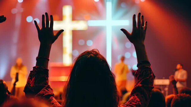 Faithful expression: capturing essence of prayer, belief in church, profound impact of faith through visual medium of video, fostering spiritual reflection, community unity.