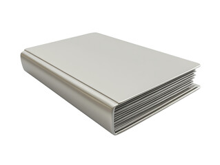 Isolated Silver Metallic Book