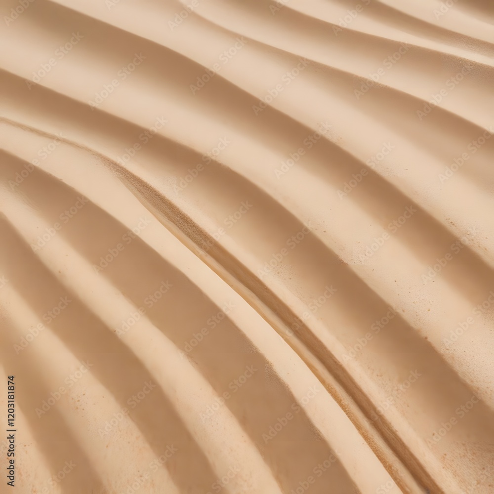 Poster Sand Dune Texture Beige Waves Abstract Background Pattern Graphic