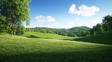 Obraz premium Sunny Meadow Landscape