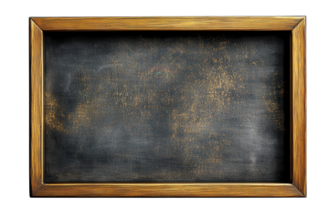 Decorative vintage chalkboard with wooden frame suitable for signage or art display in home or business