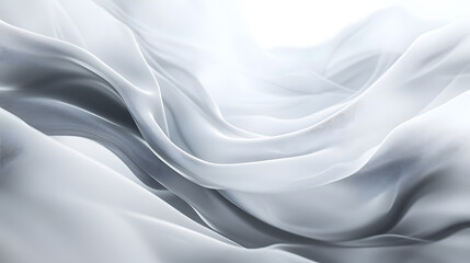 Obraz premium Light gray smoke swirling in gentle motions, symbolizing movement.