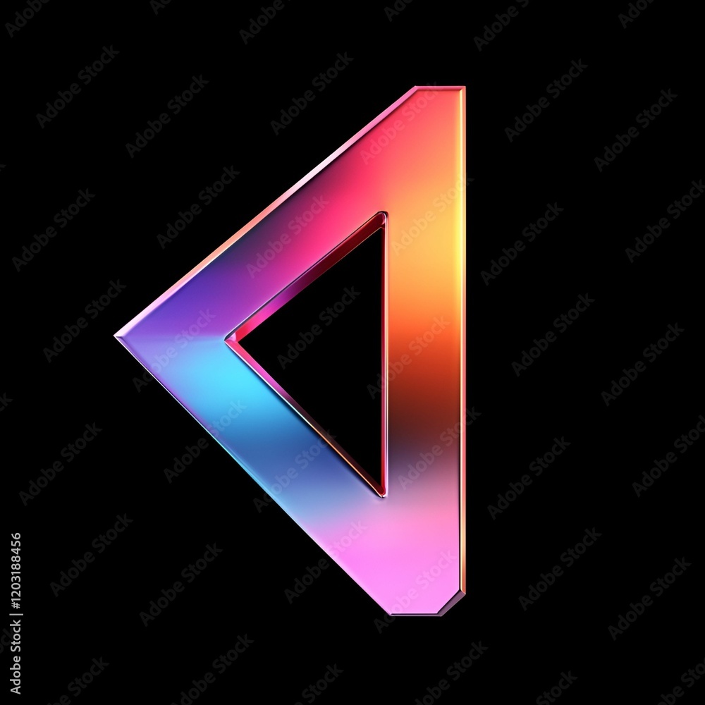 Poster arrow pointer stylish watercolor concept. colorful geometric shape with a modern gradient design on 