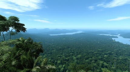 Lush Tropical Forest Landscape