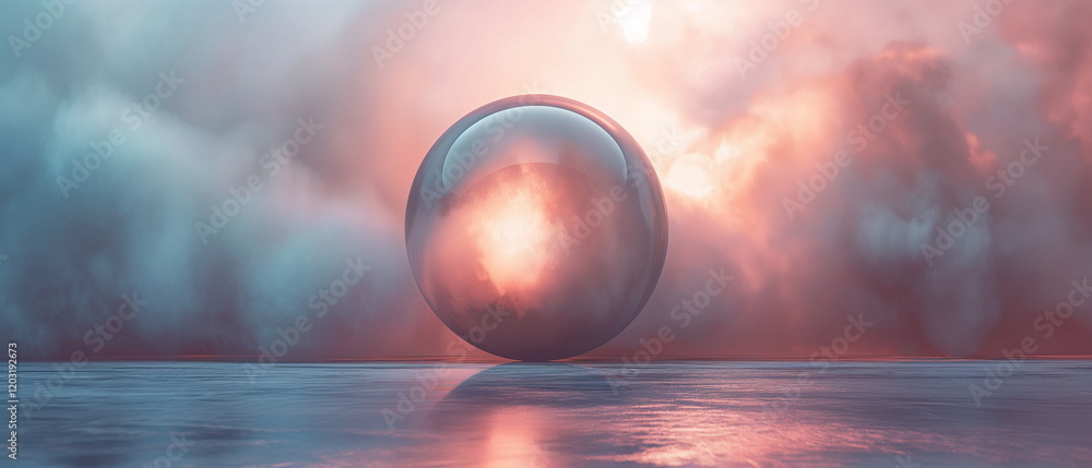Poster a spatial hole in the form of a sphere that shimme_005