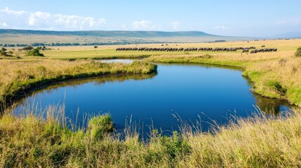 African Savanna Watering Hole