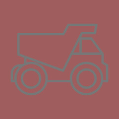 Mining Truck Icon Design