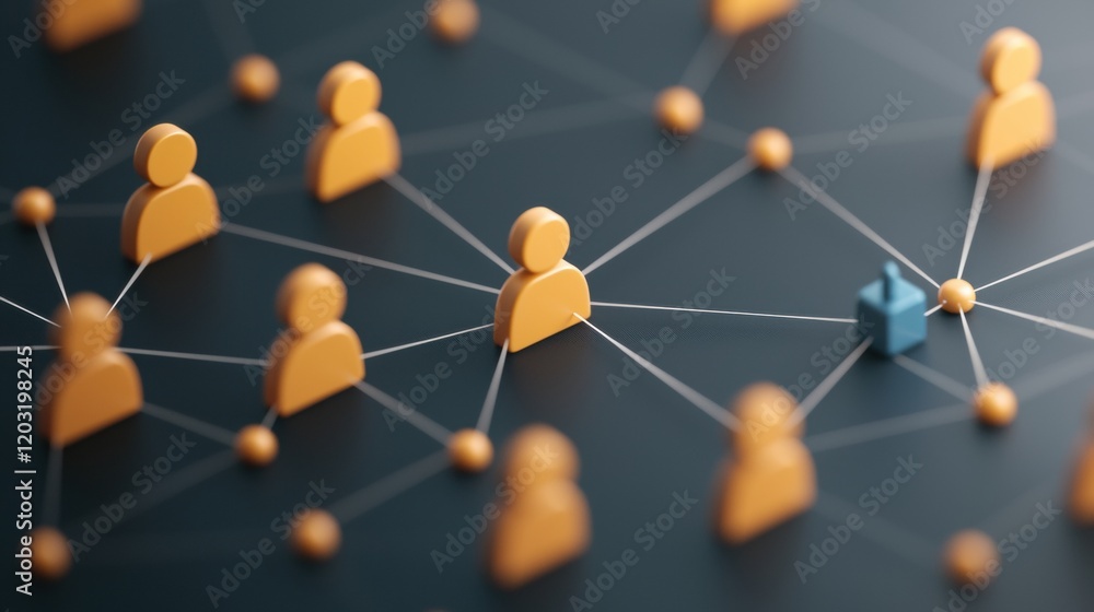 Poster social networks network of interconnected profile icons with diverse avatars, symbolizing social net