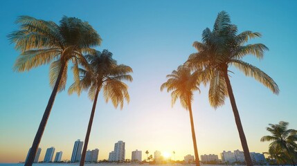 Tropical Sunset Beachscape