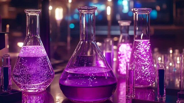 Purple Potion:  A Magical Laboratory Scene