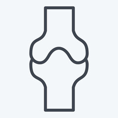 Icon Bone. related to Healthcare symbol. line style. design editable