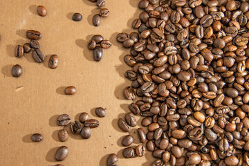Coffee beans, coffee, texture, texture, pattern, background